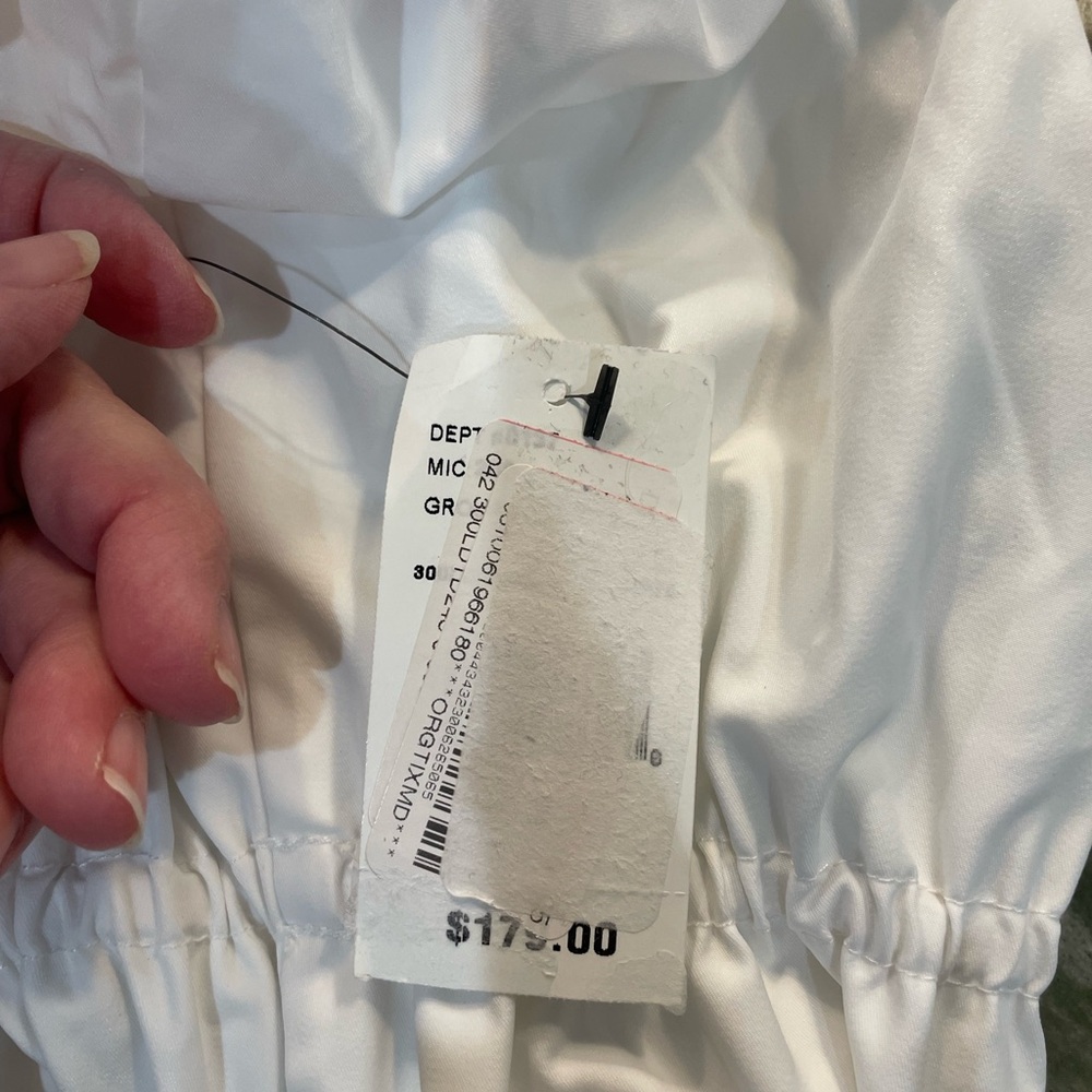 LDT New with Tags white puff-sleeve cotton dress - size 6 - Picture 4 of 4